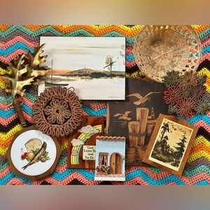 Vintage Midcentury Wall Art & Decor Bundle